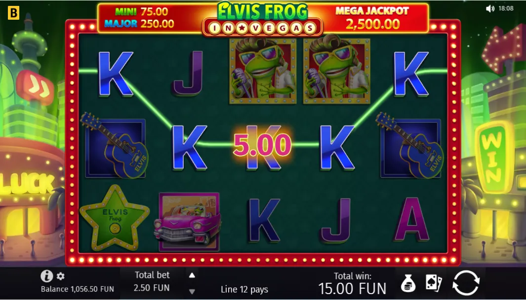 Elvis Frog in Vegas